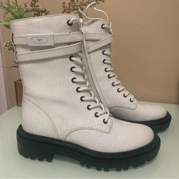 Tory Burch T Hardware Combat Boot - Picture 2 of 14
